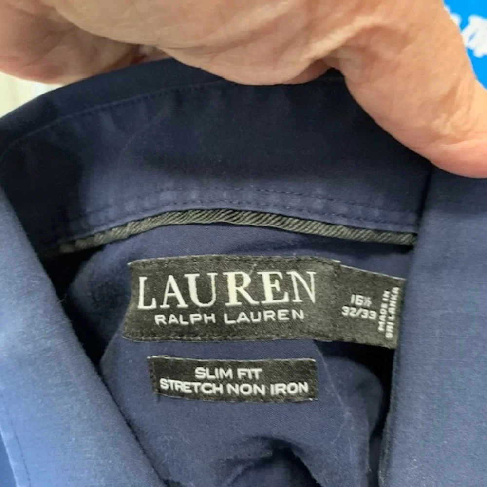 Navy Ralph Lauren Black Label Dress Shirt - Picture 5 of 6